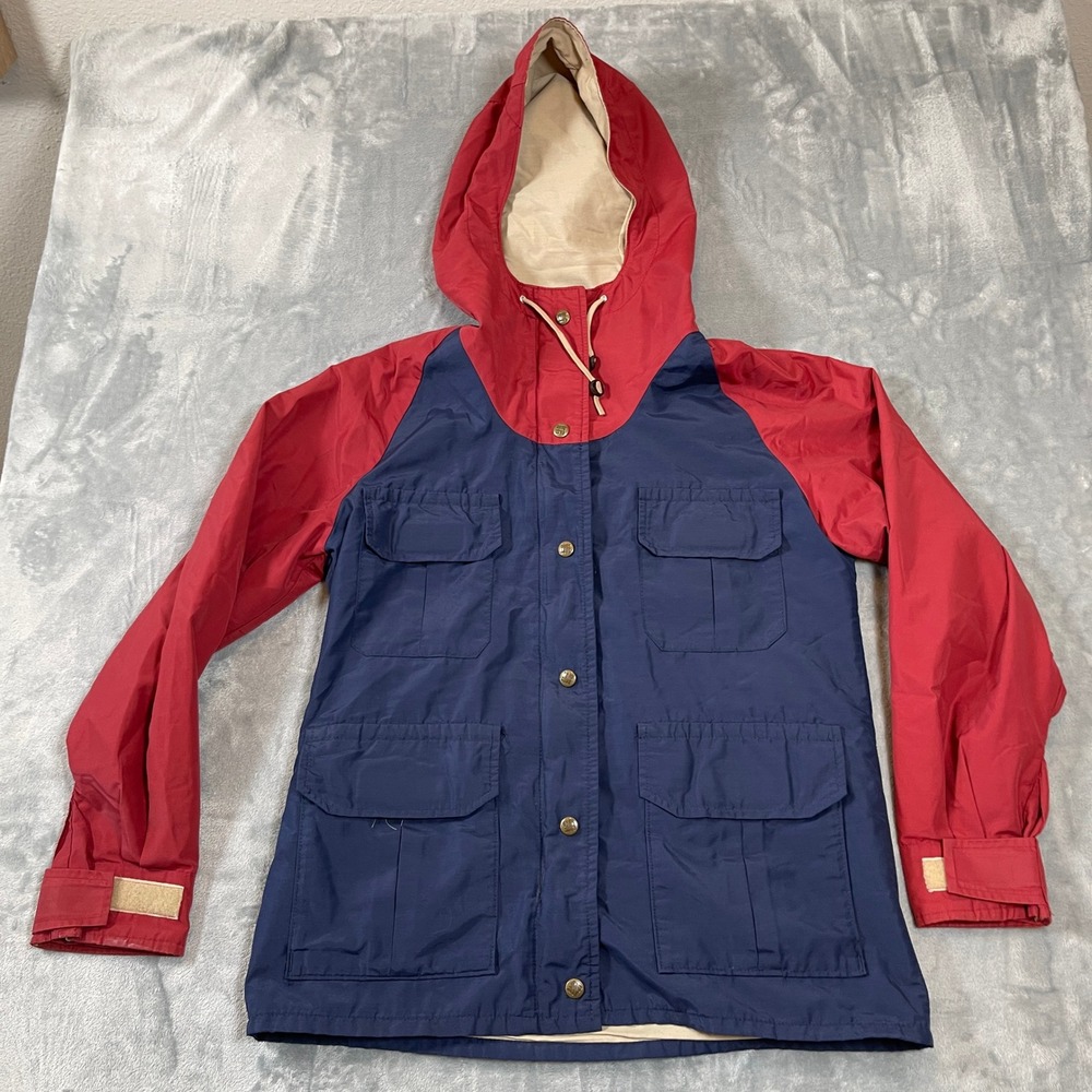 Vintage Columbia Sportswear Mountain Parka Jacket Navy Red Colorblock Large